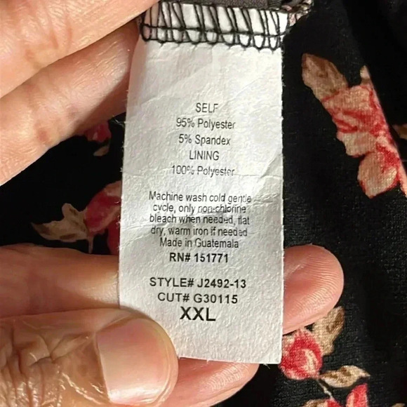 Kayleigh Rochelle Multicolor Floral Knot Wrap Sleevelesss Jumpsuit Size XXL - Picture 10 of 10